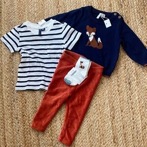 NWT Janie and Jack fox outfit